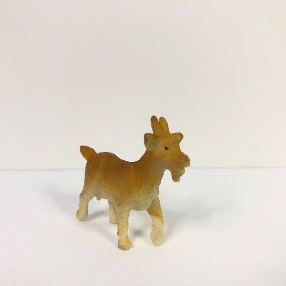 safari ltd tan goat mini toy figure farm animal collectible dollhouse trinket - Picture 1 of 3